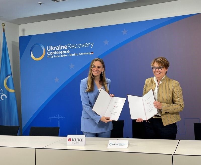 From left: Katarzyna Kowalska (KUKE), Olga Sclovscaia (MIGA)