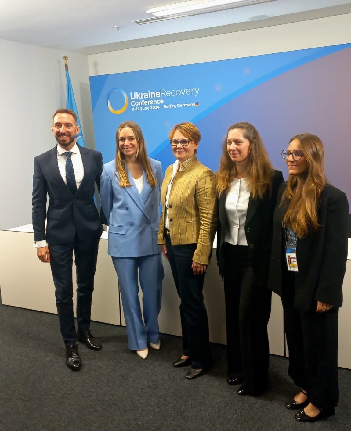 From left: Jan Rekiel (KUKE), Katarzyna Kowalska (KUKE), Olga Sclovscaia (MIGA), Zakia Louiza (MIGA), Ilana Zenouda (MIGA)